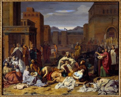Zaraza. Obraz Jacques Pilliard (1814-1898) autorstwa Jacques Pillard