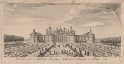Zamek Chambord z Ogrodów. autorstwa Jacques Rigaud