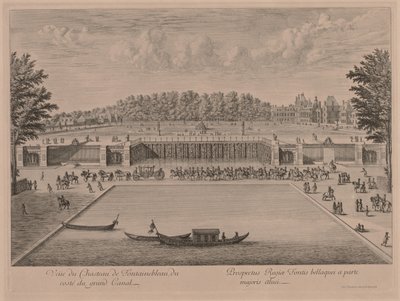 Chateau Fontainebleau z Grand Canal autorstwa Jacques Rigaud