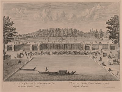 Chateau Fontainebleau od Canal Grande. autorstwa Jacques Rigaud