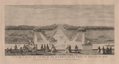 Zamek od kanału w Rambouillet. autorstwa Jacques Rigaud