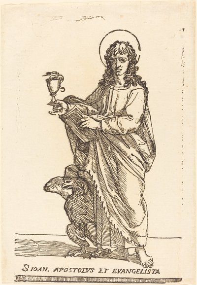 Święty Jan autorstwa Jacques Stella