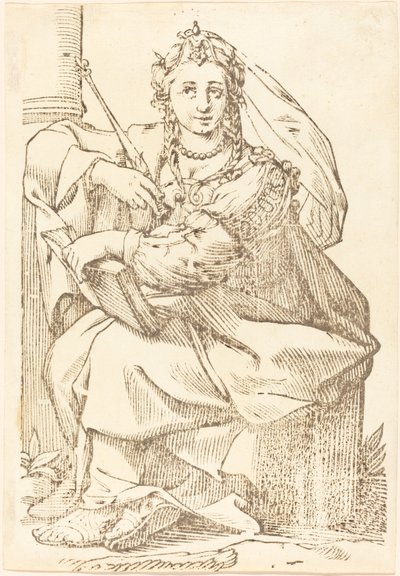 Sybilla frygijska autorstwa Jacques Stella