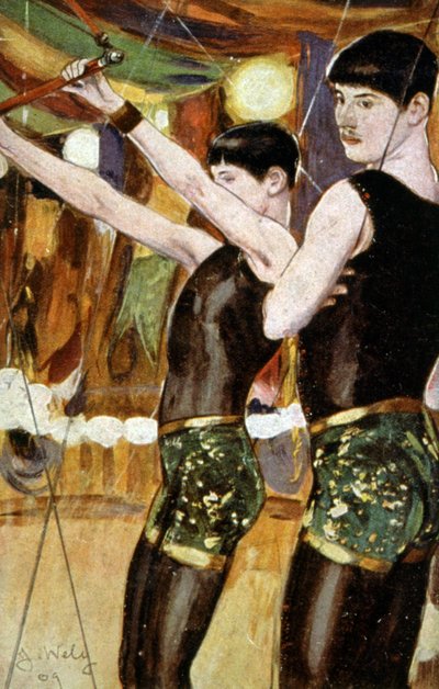 Równouprawnienie w cyrku (bracia Zemganno) autorstwa Jacques Wely