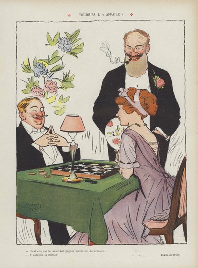 Ilustracja do Le Rire autorstwa Jacques Wely