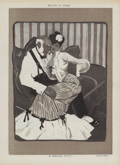 Ilustracja do Le Rire autorstwa Jacques Wely