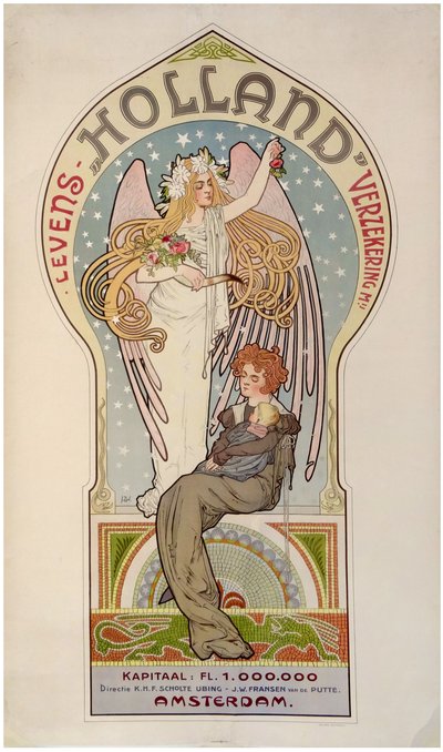 Ubezpieczenie na życie w Holandii, c. 1910. autorstwa Jacques Zon