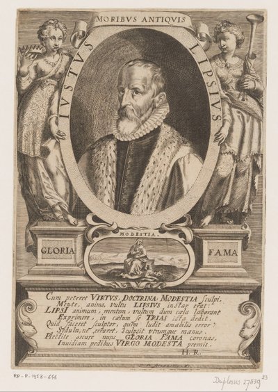 Portret Justusa Lipsiusa autorstwa Jacques de Fornazeris