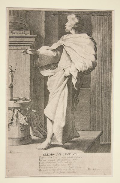 Cleobulus Lindius, #6 z serii Siedmiu mędrców Grecji autorstwa Jacques de Gheyn III