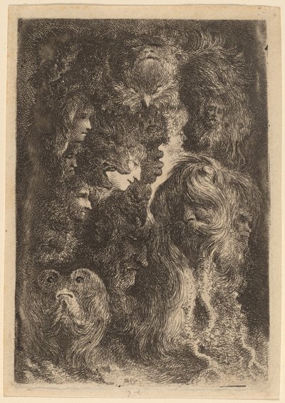 Fantastyczne głowy autorstwa Jacques de Gheyn III