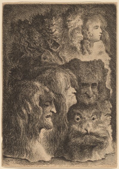 Fantastyczne głowy autorstwa Jacques de Gheyn III