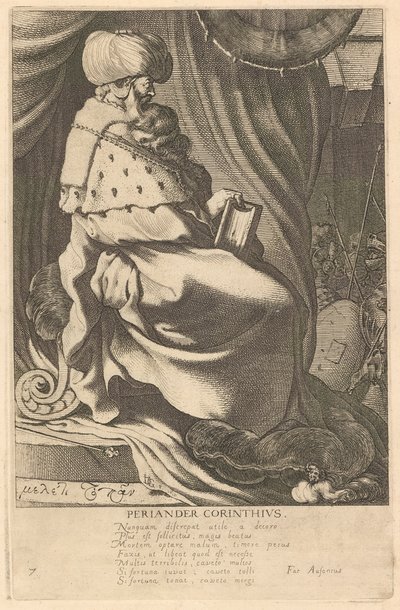Periander Corinthius, #7 z serii Siedmiu mędrców Grecji autorstwa Jacques de Gheyn III