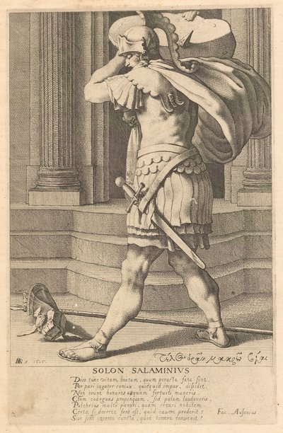 Solon Salaminius, #2 z serii Siedmiu mędrców Grecji autorstwa Jacques de Gheyn III
