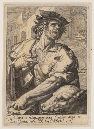 Benjamin, z Dwunastu synów Jakuba autorstwa Jacques de Gheyn II