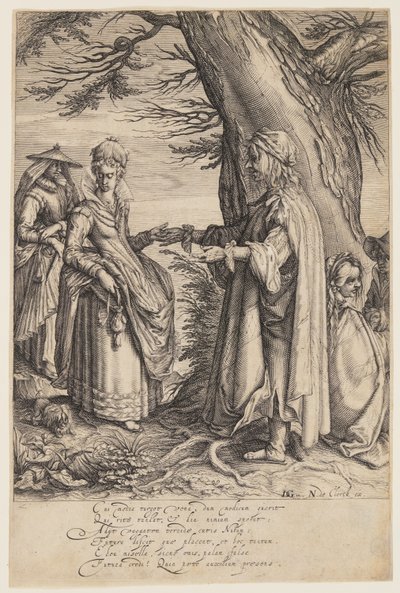 Wróżbita autorstwa Jacques de Gheyn II