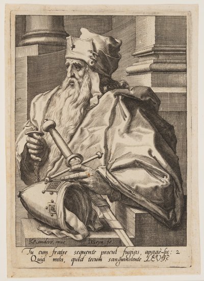 Levi, z Dwunastu synów Jakuba autorstwa Jacques de Gheyn II