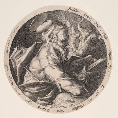 Łukasz, z Ewangelistów autorstwa Jacques de Gheyn II