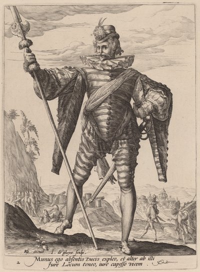 Podpułkownik autorstwa Jacques de Gheyn II after Hendrik Goltzius