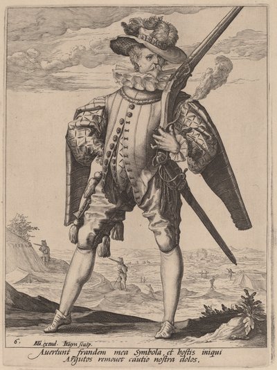 Muszkieter autorstwa Jacques de Gheyn II after Hendrik Goltzius