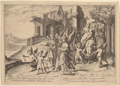 Powrót z ucieczki do Egiptu autorstwa Jacques de Gheyn II, after Karel van Mander I