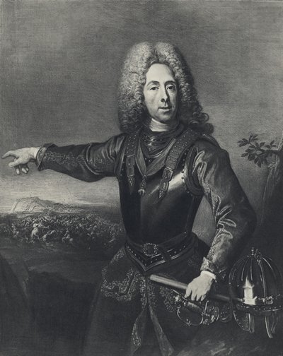Książę Eugeniusz Sabaudii (lito) autorstwa Jacques or Jakobus van (after) Schuppen