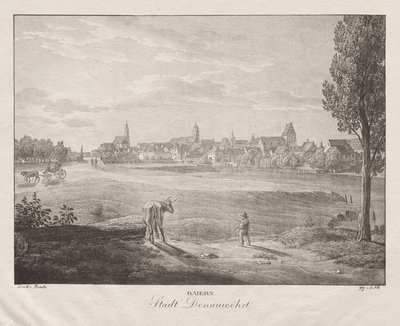 Bawaria, miasto Donauworth autorstwa Jakob Alt