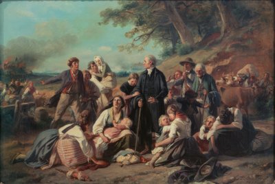 Pożar wioski autorstwa Jakob Becker