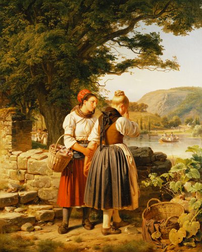 Pożegnanie, 1842 autorstwa Jakob Becker
