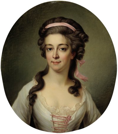 Portret hrabiny Marii Eleonory Lewenhaupt z domu Koskull 1765-1823. autorstwa Jakob Björk