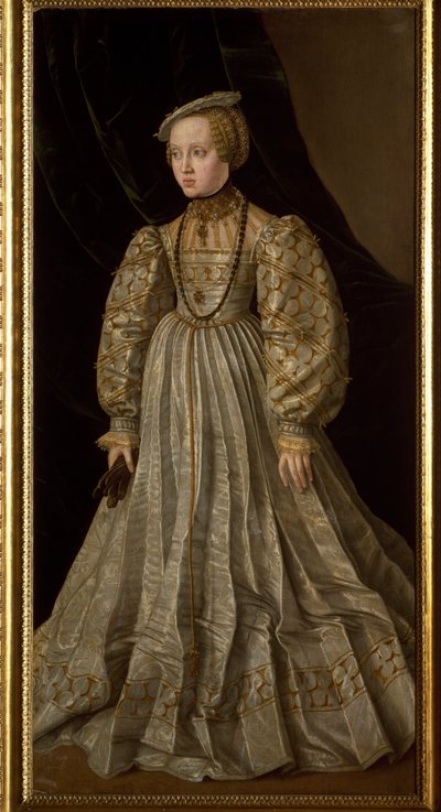 Portret Anny Austriaczki (lub Anny Habsburgów) (malarstwo autorstwa Jakob Seisenegger