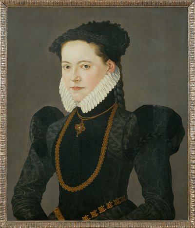 Portret córki hrabiego Fryderyka z Oettingen ... (obraz na płótnie) autorstwa Jakob Seisenegger