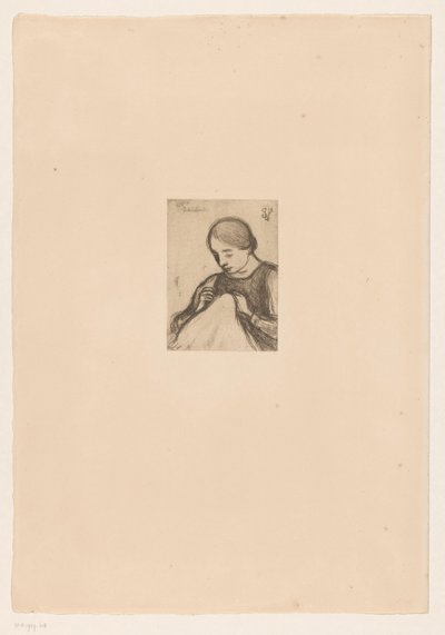 Portret Malwiny Dedeyn z rękodziełem autorstwa Jakob Smits