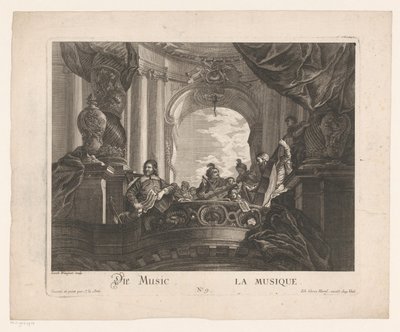 Alegoria do muzyki Die Music / La musique (tytuł na obiekcie) Przedstawienia alegoryczne (tytuł serii) autorstwa Jakob Wangner