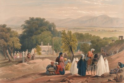 „Grób cesarza Babera [sic]”, ok. 1840 r. (litografia, zabarwiona) autorstwa James (after) Atkinson