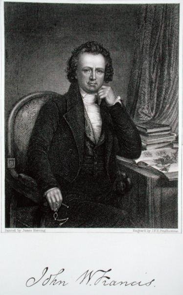 John W. Francis (1778-1861), ryty przez Jana Franciszka Eugene Prud