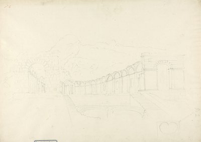 Świątynia nad Wiosną w Zaghouan (grafit na papierze) autorstwa James 1730 94 Bruce