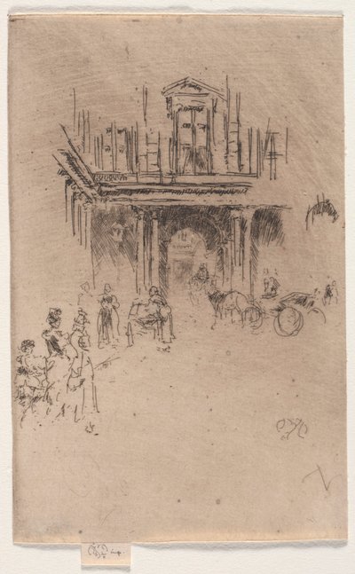Róg Palais Royal. autorstwa James Abbott McNeill Whistler