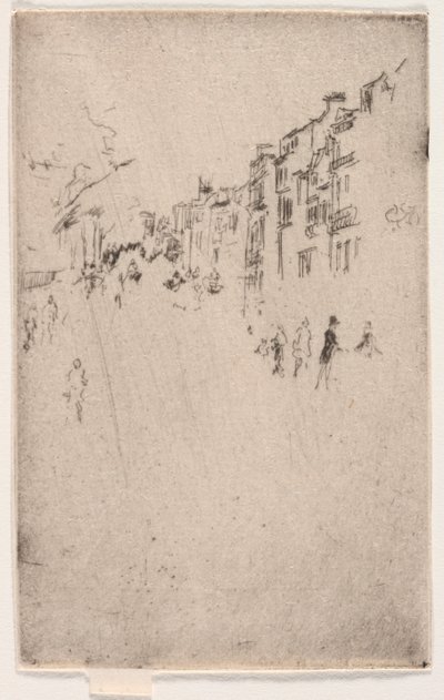 Fragment Piccadilly. autorstwa James Abbott McNeill Whistler