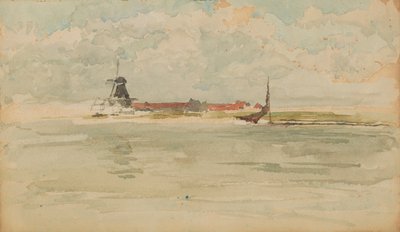 Mała czerwona nuta - Dordrecht, 1884. autorstwa James Abbott McNeill Whistler