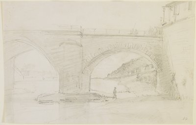 Most, 1858 (ołówek na złamanej bieli papierze) autorstwa James Abbott McNeill Whistler