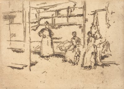 Po sprzedaży, Hounsditch, ok. 1930 r. 18861888. autorstwa James Abbott McNeill Whistler