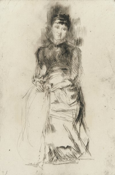 Agnes, ok.1873-75 (drypont na papierze) autorstwa James Abbott McNeill Whistler
