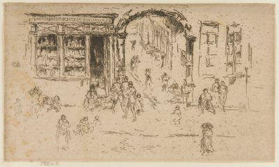 Brama, Bruksela, 1887. autorstwa James Abbott McNeill Whistler