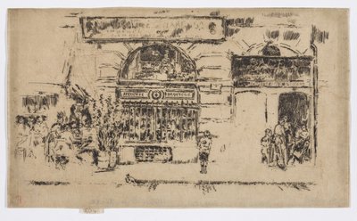 Atelier de Bijouterie, ok. 1892-93 (akwaforta; tusz na papierze) autorstwa James Abbott McNeill Whistler