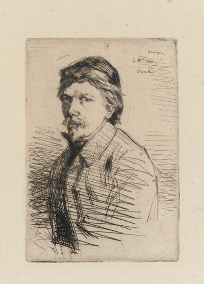 Auguste Delatre, 1858. autorstwa James Abbott McNeill Whistler