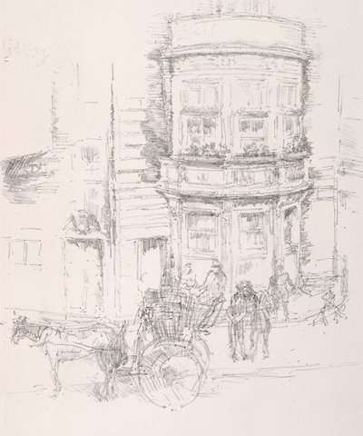 Tył Teatru Gaiety. autorstwa James Abbott McNeill Whistler