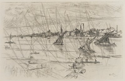 Zasięg Battersea, 1863. autorstwa James Abbott McNeill Whistler