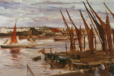 Zasięg Battersea, ok. godz. 1863. autorstwa James Abbott McNeill Whistler