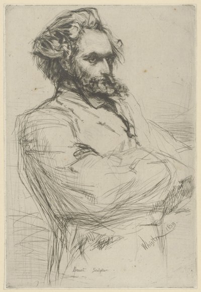 Portret Droueta autorstwa James Abbott McNeill Whistler