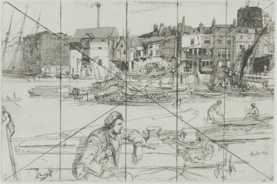 Nabrzeże Czarnego Lwa, 1859. autorstwa James Abbott McNeill Whistler